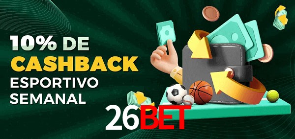 10% de bônus de cashback na 26bet